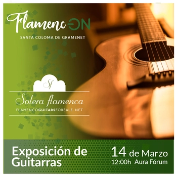 Exposición de Guitarras en el festival Flamenc-ON